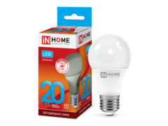  Лампа светодиодная LED-A65-VC 20Вт 230В Е27 4000К 1800Лм IN HOME